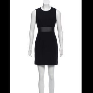 Elizabeth and James Black Mesh Panel Dress